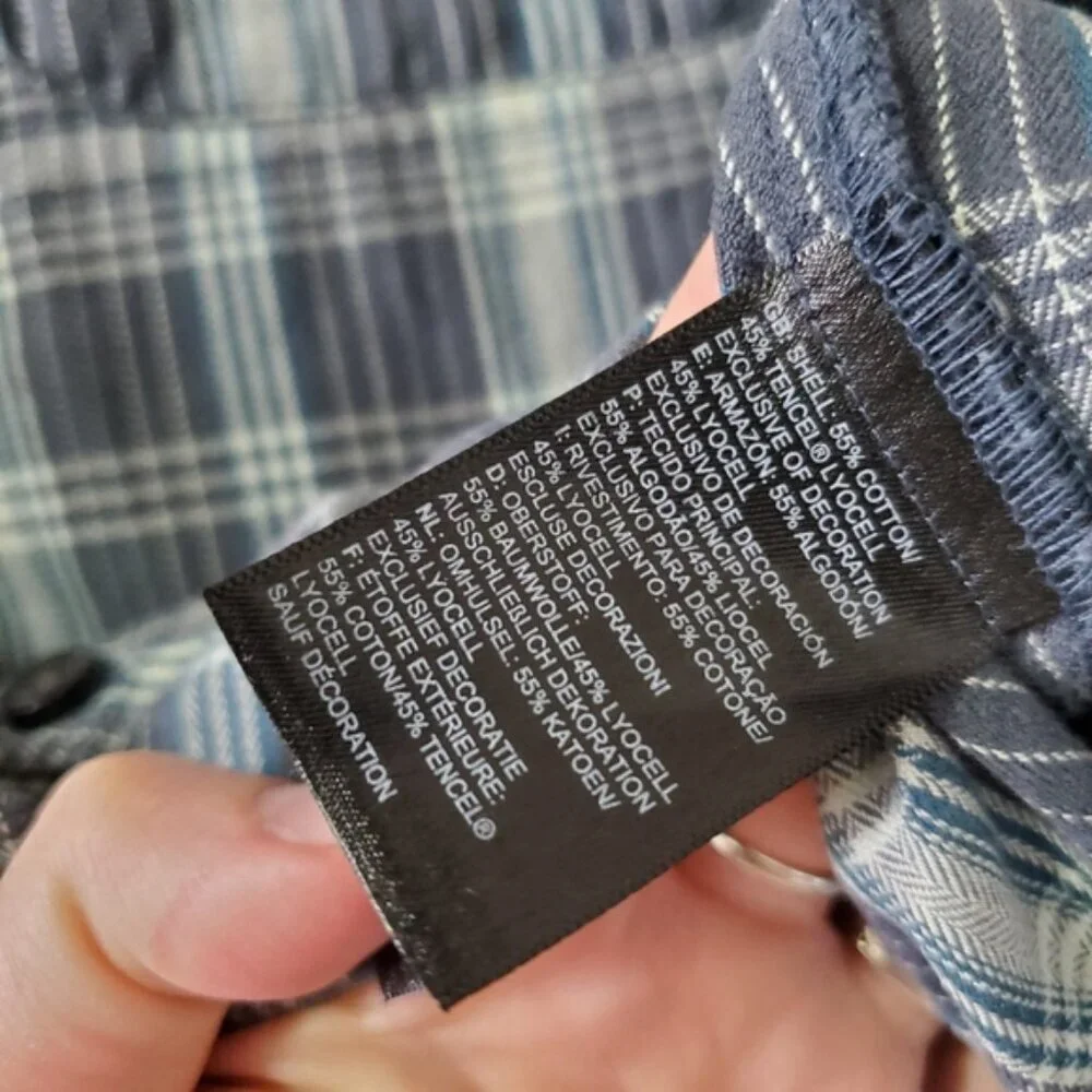 The North Face Berkeley Boyfriend Plaid Button Up Shirt S Hiking Outdoor Cabin - Picture 7 of 9